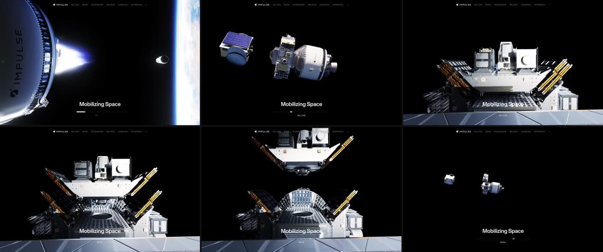 Impulse Space website at six scroll depths.